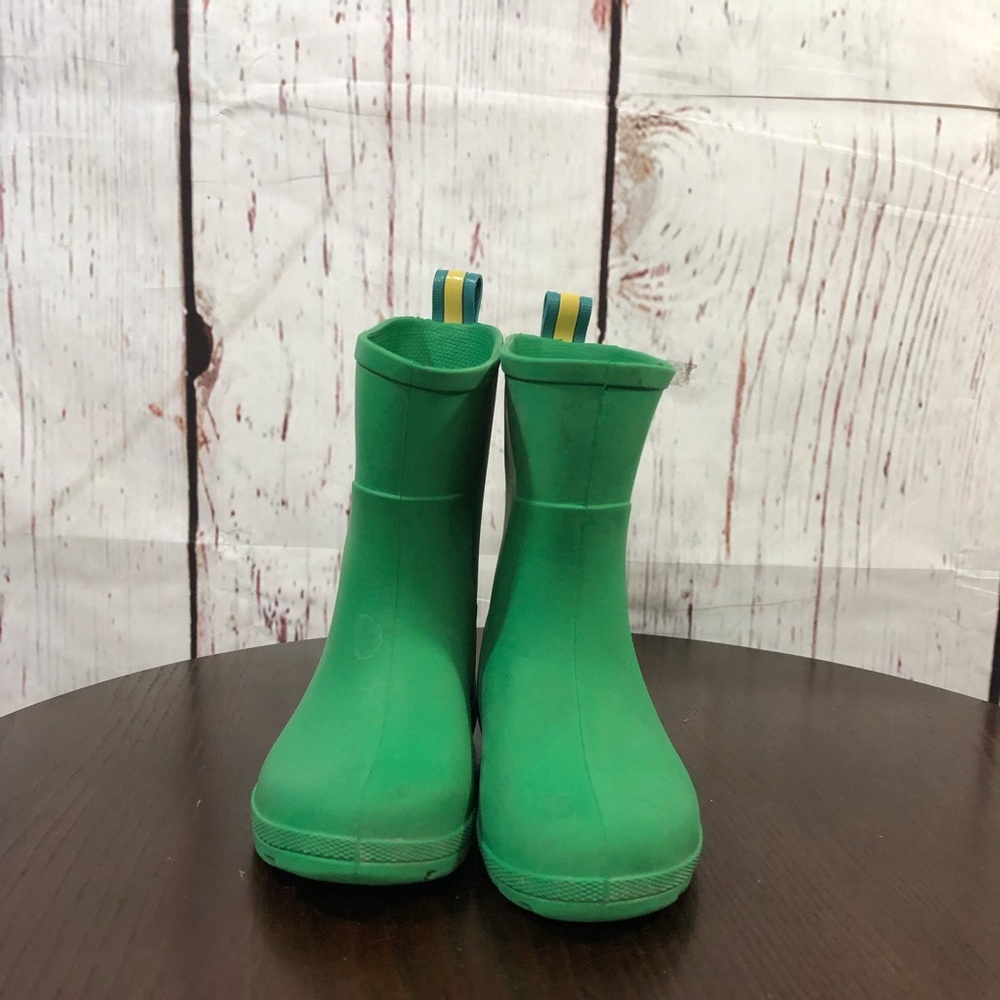 TOTES Kids Green Rain Boots - Comfortable Waterproof Boot 9-10 - Picture 3 of 12